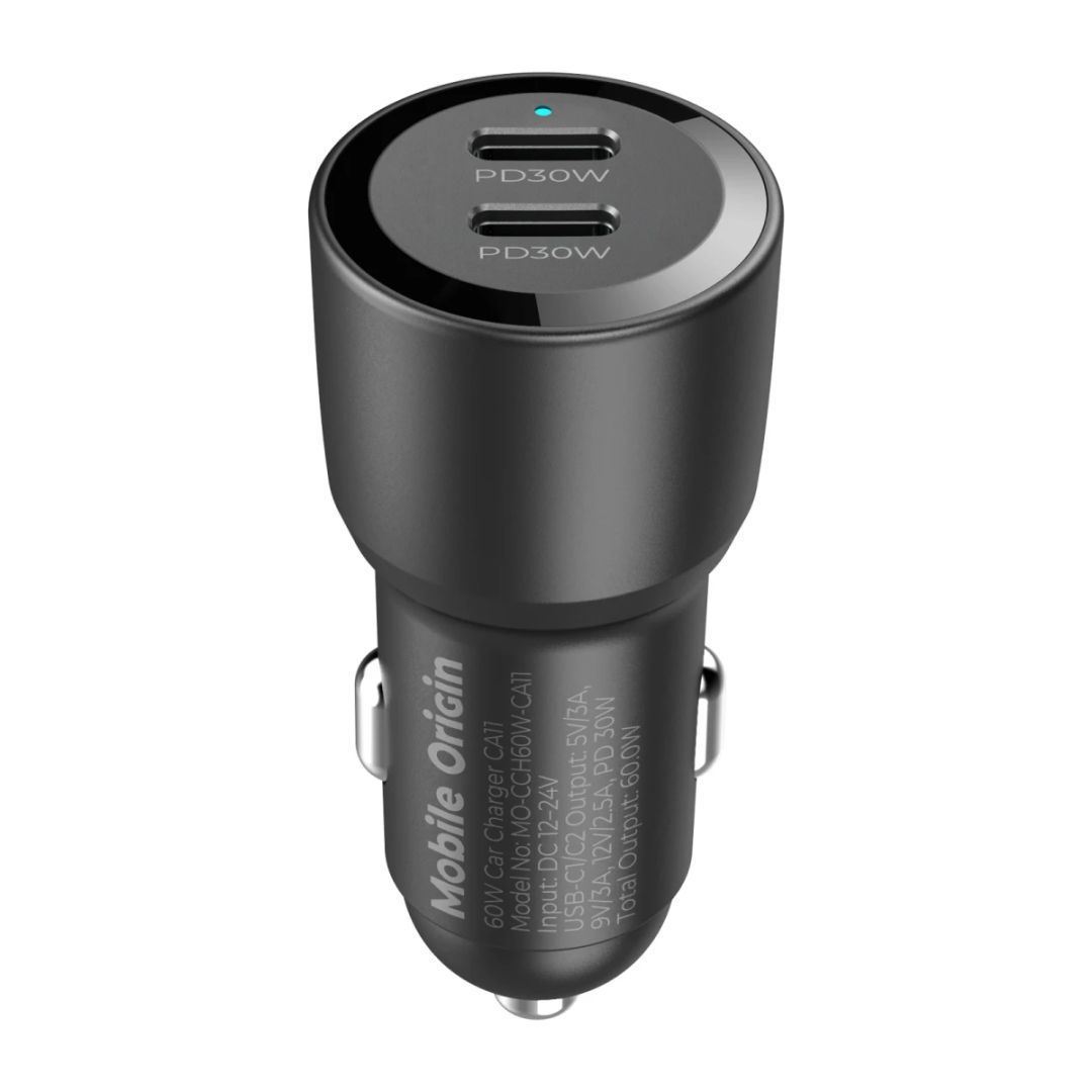 Mobile Origin Car Charger 60W 2 USB-C CA11 Black Mobile Origin Car Charger 60W 2 USB-C CA11 Black