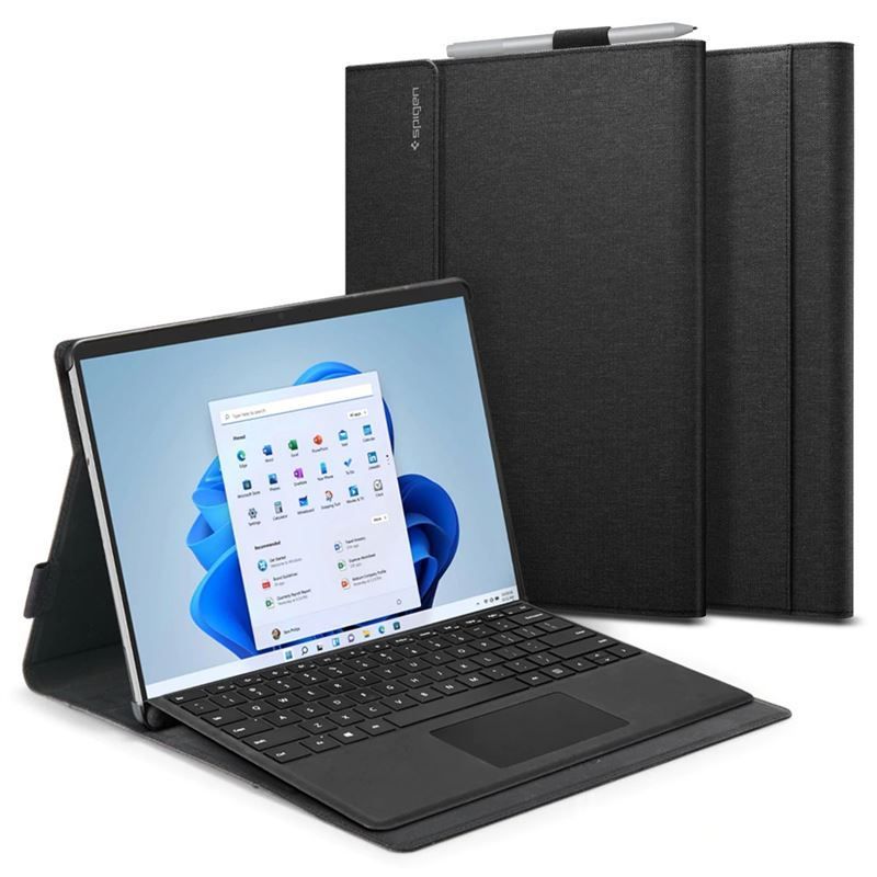 Spigen Stand Folio, black - Microsoft Surface Pro 10/9/8 Spigen Stand Folio, black - Microsoft Surface Pro 10/9/8