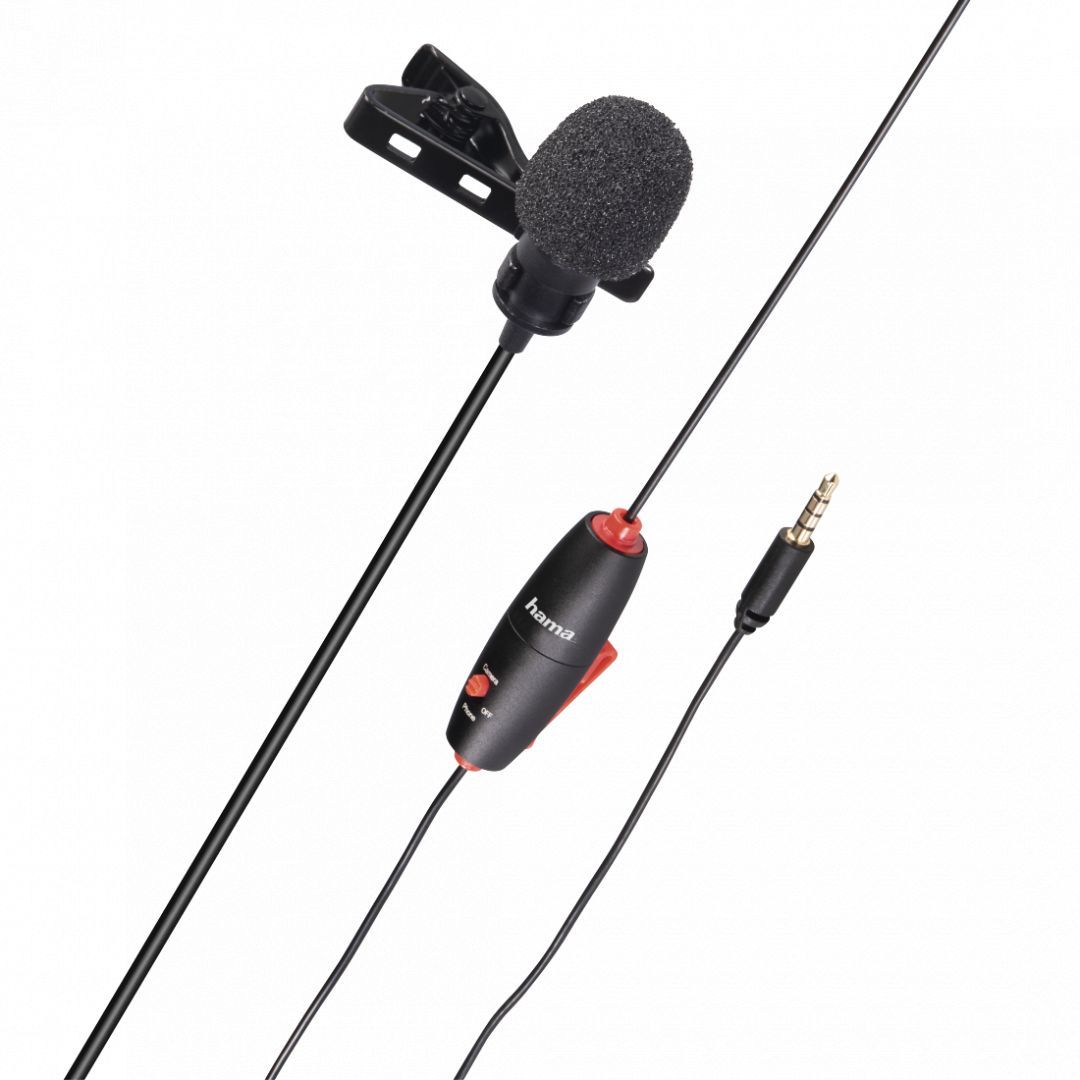 Hama Smart Lavalier Microphone Black Hama Smart Lavalier Microphone Black