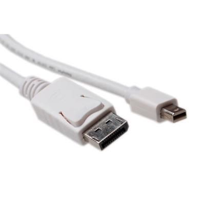 ACT Mini DisplayPort male to DisplayPort male 3m White ACT Mini DisplayPort male to DisplayPort male 3m White