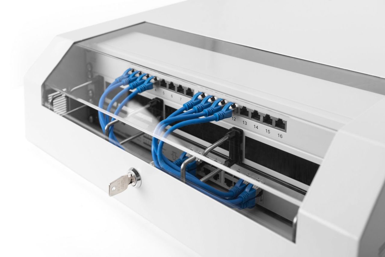 Digitus DN-19 04U-PB Falra szerelhető Rackszekrény Grey Digitus DN-19 04U-PB Falra szerelhető Rackszekrény Grey