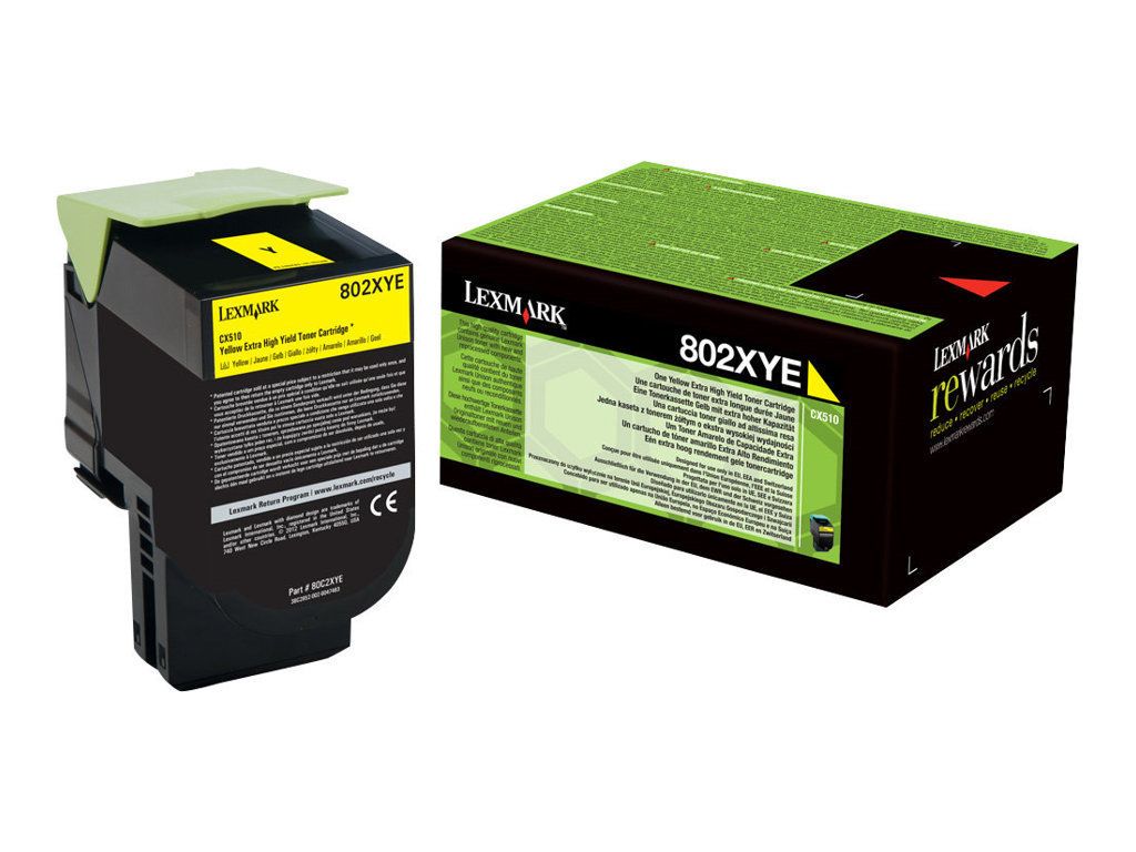 Lexmark 802XYE Extra High Yellow toner Lexmark 802XYE Extra High Yellow toner