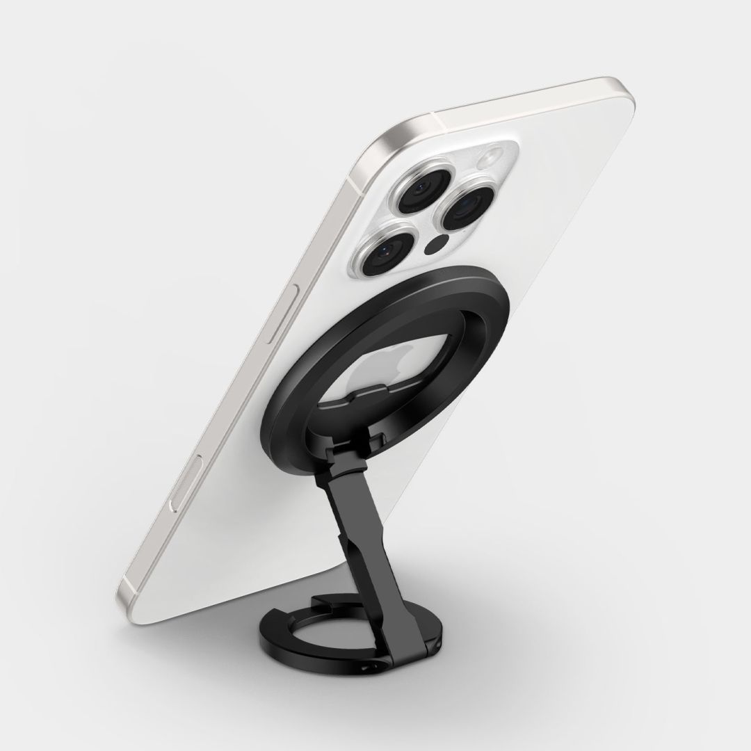 Spigen O-Mag Magnetic Phone Holder with Adjustable Stand Black Spigen O-Mag Magnetic Phone Holder with Adjustable Stand Black