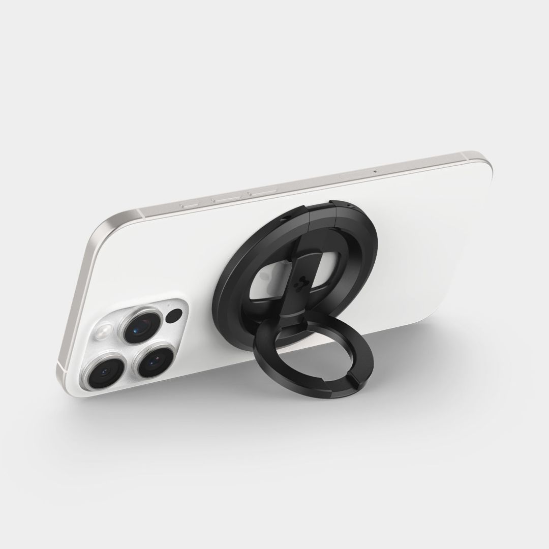 Spigen O-Mag Magnetic Phone Holder with Adjustable Stand Black Spigen O-Mag Magnetic Phone Holder with Adjustable Stand Black