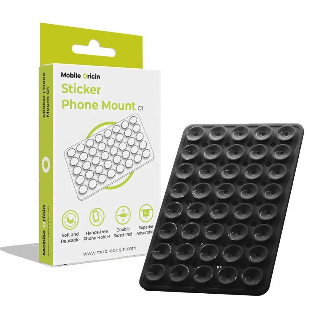 Mobile Origin Sticker Phone Mount O1 Black Mobile Origin Sticker Phone Mount O1 Black