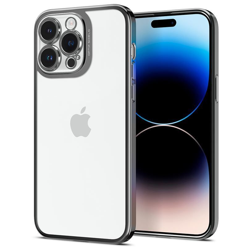 Spigen Optik Crystal, chrome gray - iPhone 14 Pro Spigen Optik Crystal, chrome gray - iPhone 14 Pro