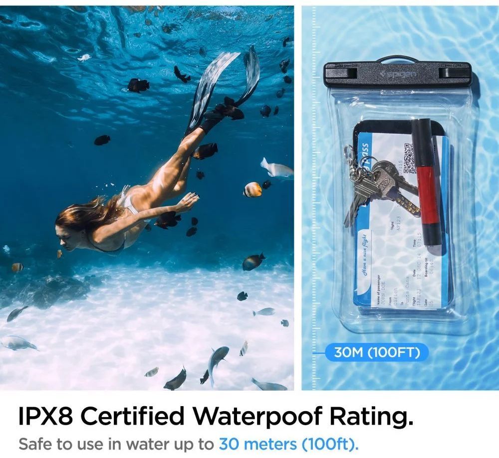 Spigen Aqua Shield WaterProof Floating Case A610 1 Pack Crystal Clear
