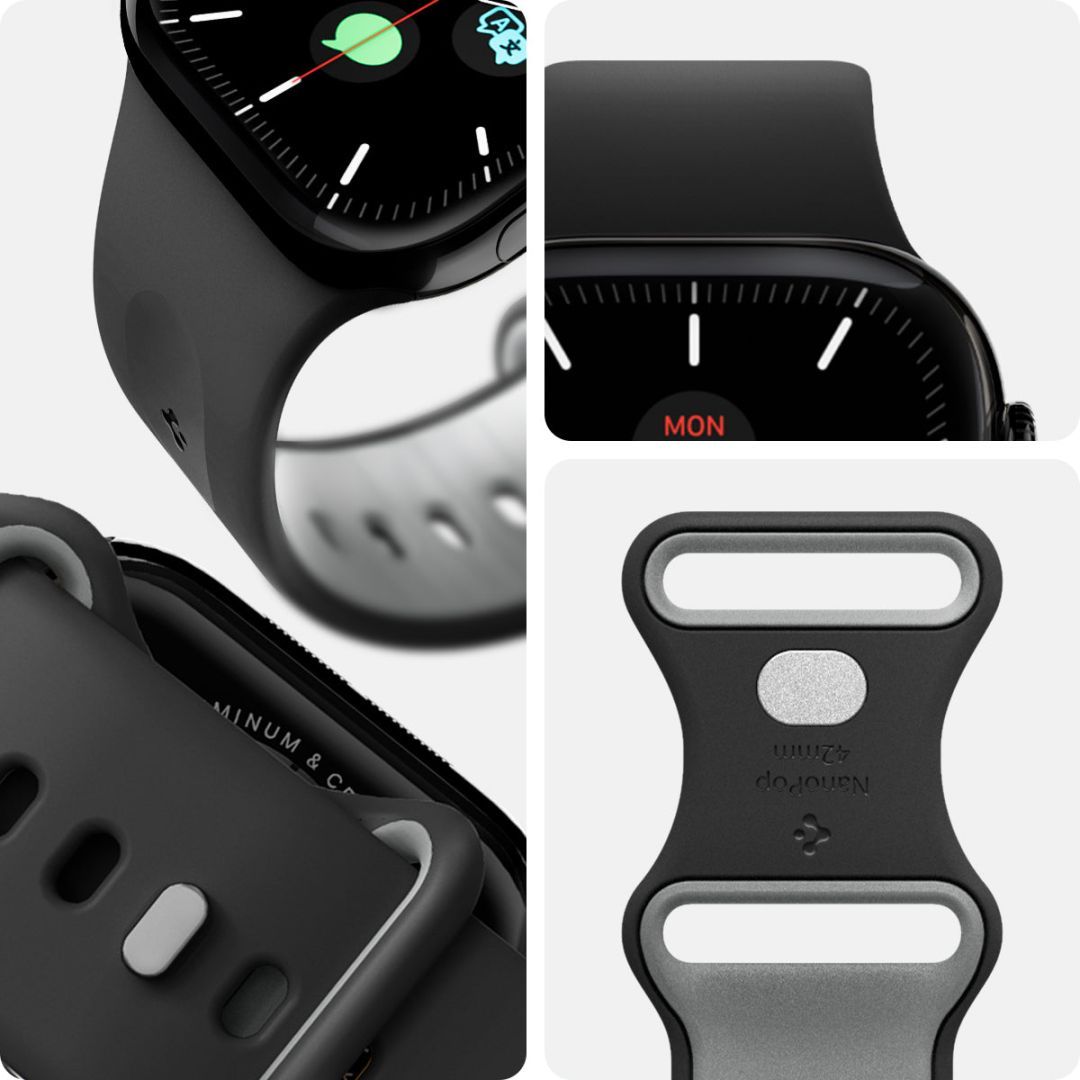 Spigen Nano Pop Band for Apple Watch 42mm/41mm/40mm Black Sesame Spigen Nano Pop Band for Apple Watch 42mm/41mm/40mm Black Sesame