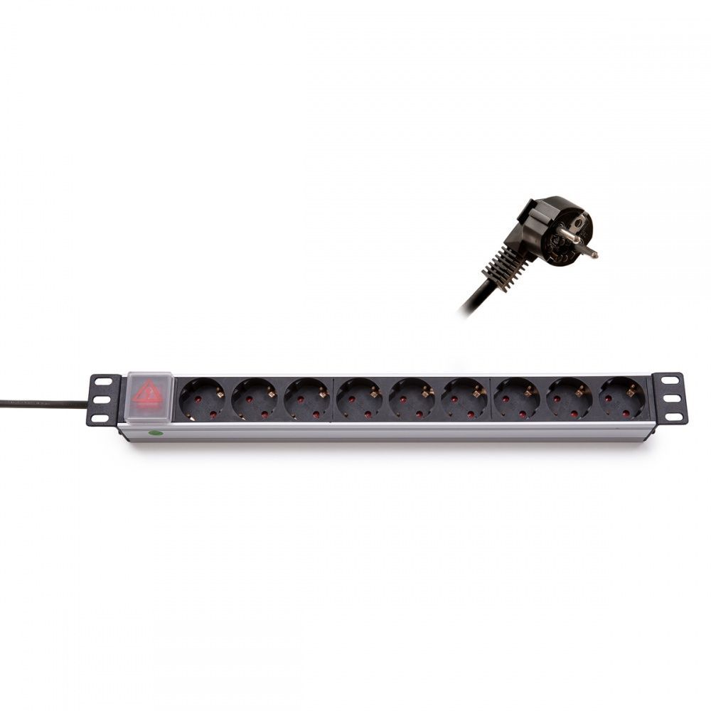 Keline Hálózati Elosztó Kapcsolóval 9DIN Black Keline Hálózati Elosztó Kapcsolóval 9DIN Black