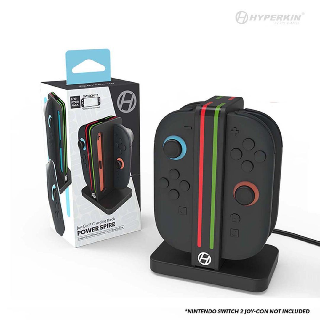 HYPERKIN Power Spire Joy-Con Charging Dock Black HYPERKIN Power Spire Joy-Con Charging Dock Black
