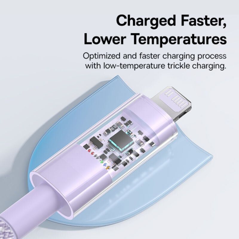 Baseus Gem USB-C to iP lightning fast charging cable 20W 1m Purple