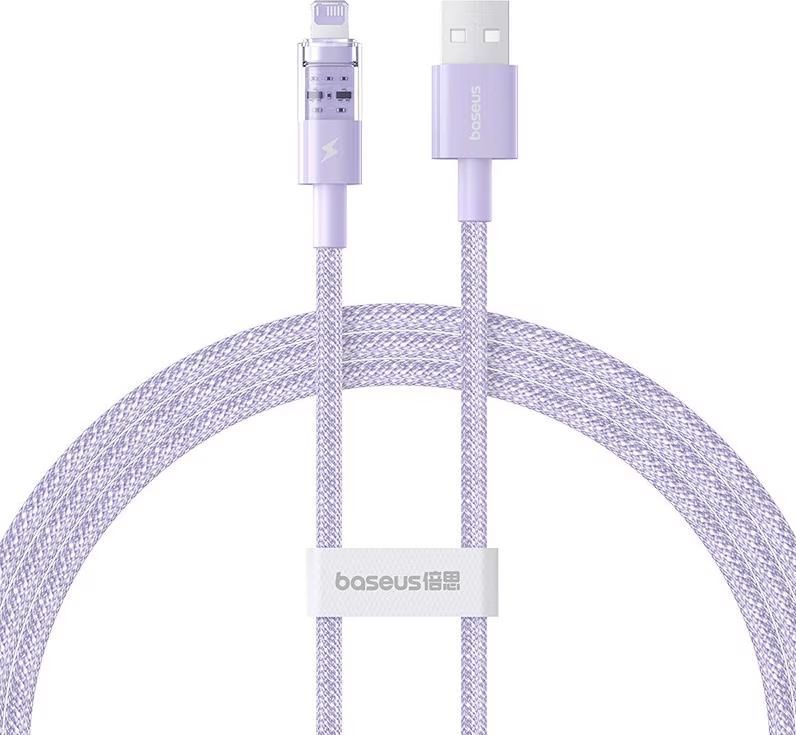Baseus Gem USB to IP lightning 2.4A fast charging cable 2m Purple