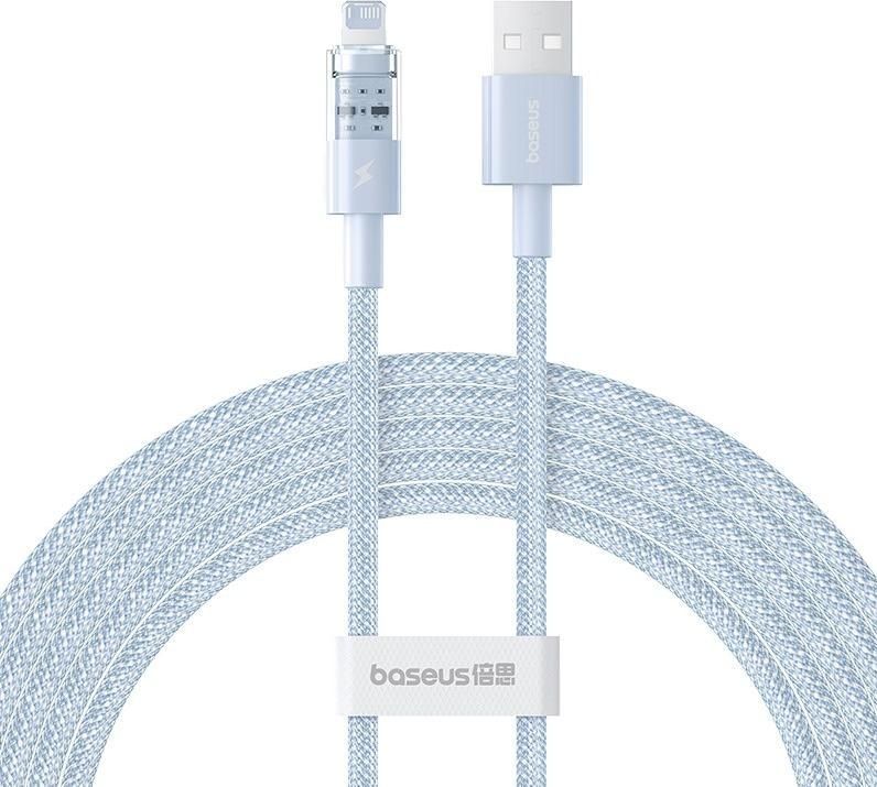 Baseus Gem USB to IP lightning 2.4A fast charging cable 2m Blue Baseus Gem USB to IP lightning 2.4A fast charging cable 2m Blue