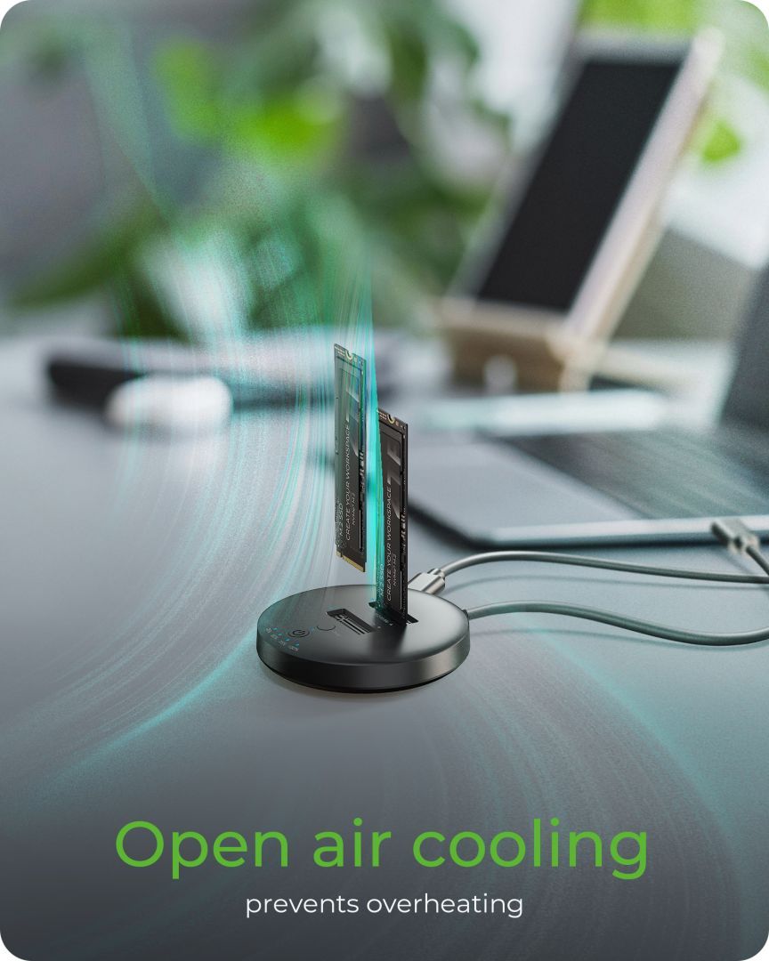 Raidsonic IcyBox IB-1612MCL-C31 Clone & DockingStation for 2x M.2 NVMe Raidsonic IcyBox IB-1612MCL-C31 Clone & DockingStation for 2x M.2 NVMe