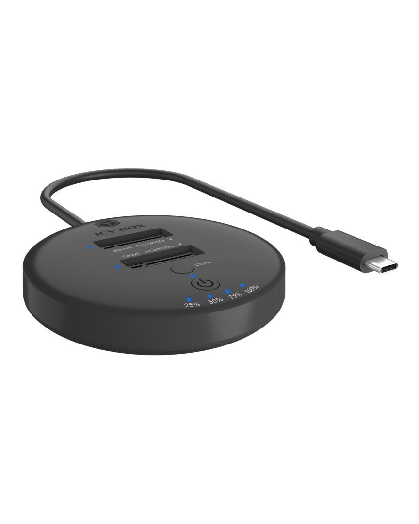 Raidsonic IcyBox IB-1612MCL-C31 Clone & DockingStation for 2x M.2 NVMe Raidsonic IcyBox IB-1612MCL-C31 Clone & DockingStation for 2x M.2 NVMe