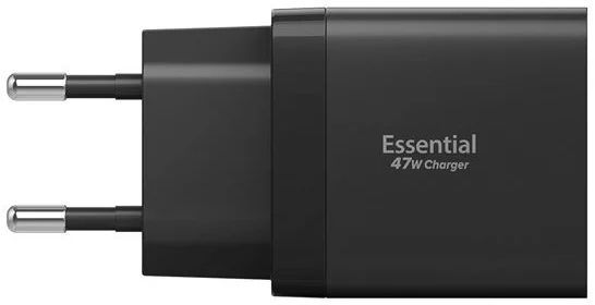 Spigen Essential 47W Wall Charger Black Spigen Essential 47W Wall Charger Black