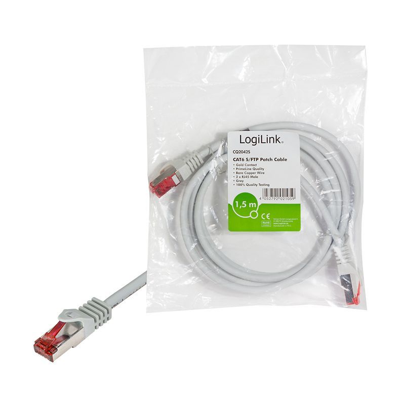 Logilink CAT6 S-FTP Patch Cable 50m Grey Logilink CAT6 S-FTP Patch Cable 50m Grey