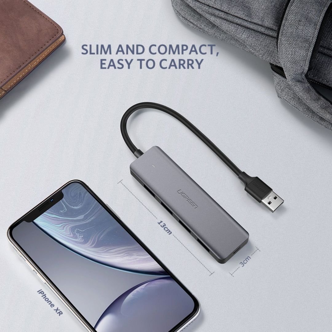 UGREEN 4-Port USB3.0 Hub with USB-C Power Supply UGREEN 4-Port USB3.0 Hub with USB-C Power Supply