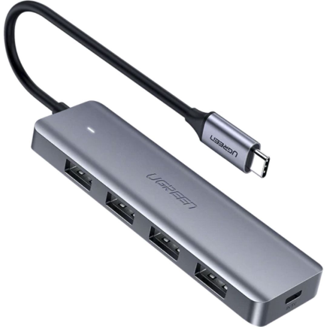 UGREEN USB-C 3.0 To 4 Ports HUB Gray UGREEN USB-C 3.0 To 4 Ports HUB Gray