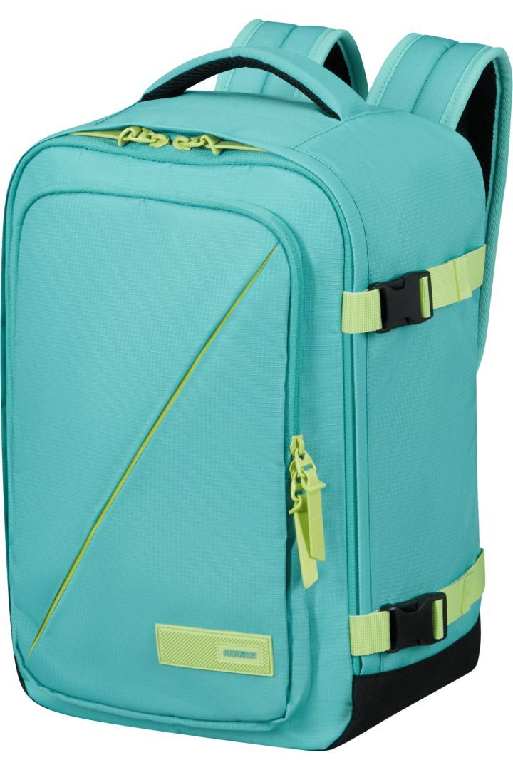 American Tourister Take2Cabin Casual Backpack S 14,1" Dusty Turquoise/Lime