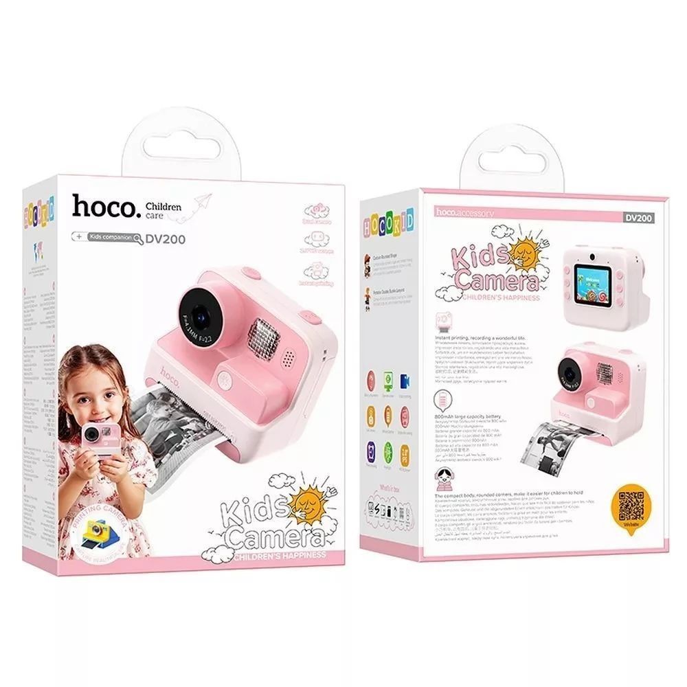 Hoco DV200 Kids Camera Pink