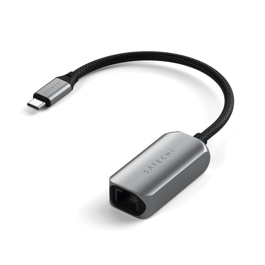 Satechi USB-C 2,5 Gigabit Ethernet Adapter Space Grey Satechi USB-C 2,5 Gigabit Ethernet Adapter Space Grey