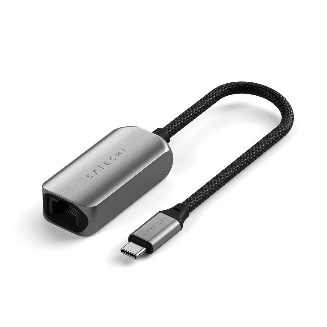 Satechi USB-C 2,5 Gigabit Ethernet Adapter Space Grey Satechi USB-C 2,5 Gigabit Ethernet Adapter Space Grey