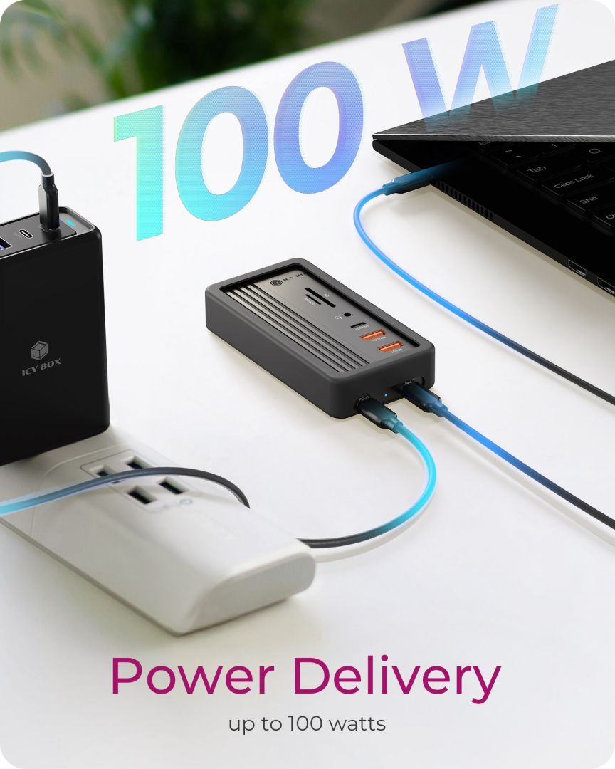 Raidsonic IcyBox IB-DK4072M-CU31 10-in-1 DockingStation with M.2 NVMe SSD enclosure Raidsonic IcyBox IB-DK4072M-CU31 10-in-1 DockingStation with M.2 NVMe SSD enclosure