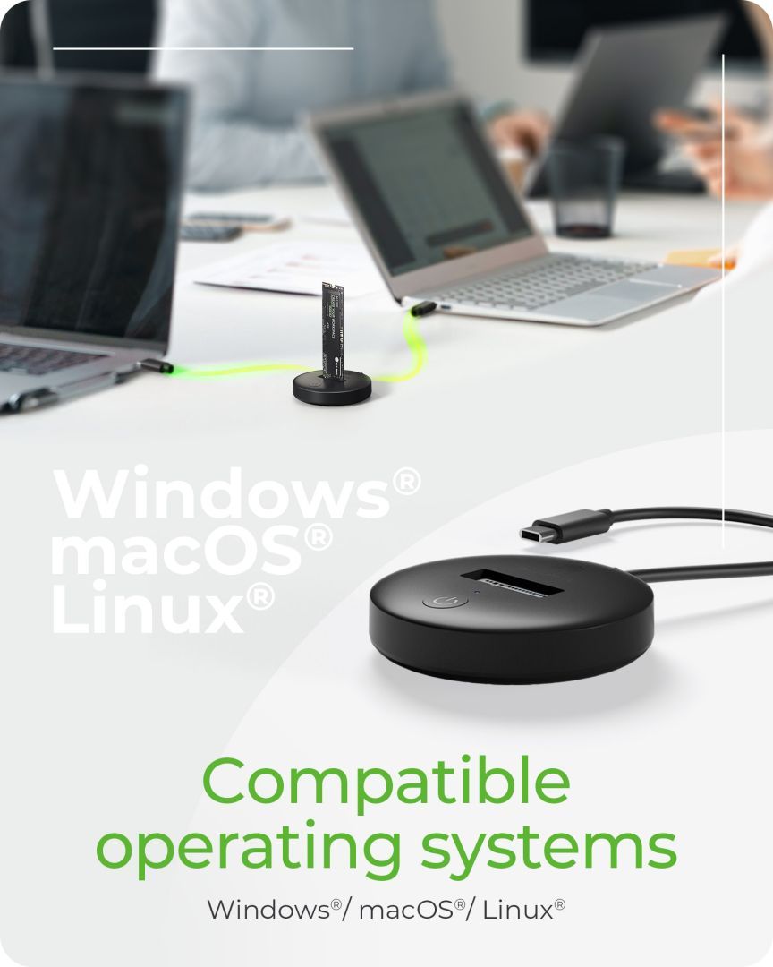 Raidsonic IcyBox IB-1610MCD-C31 DockingStation for NVMe & SATA M.2 SSD Raidsonic IcyBox IB-1610MCD-C31 DockingStation for NVMe & SATA M.2 SSD