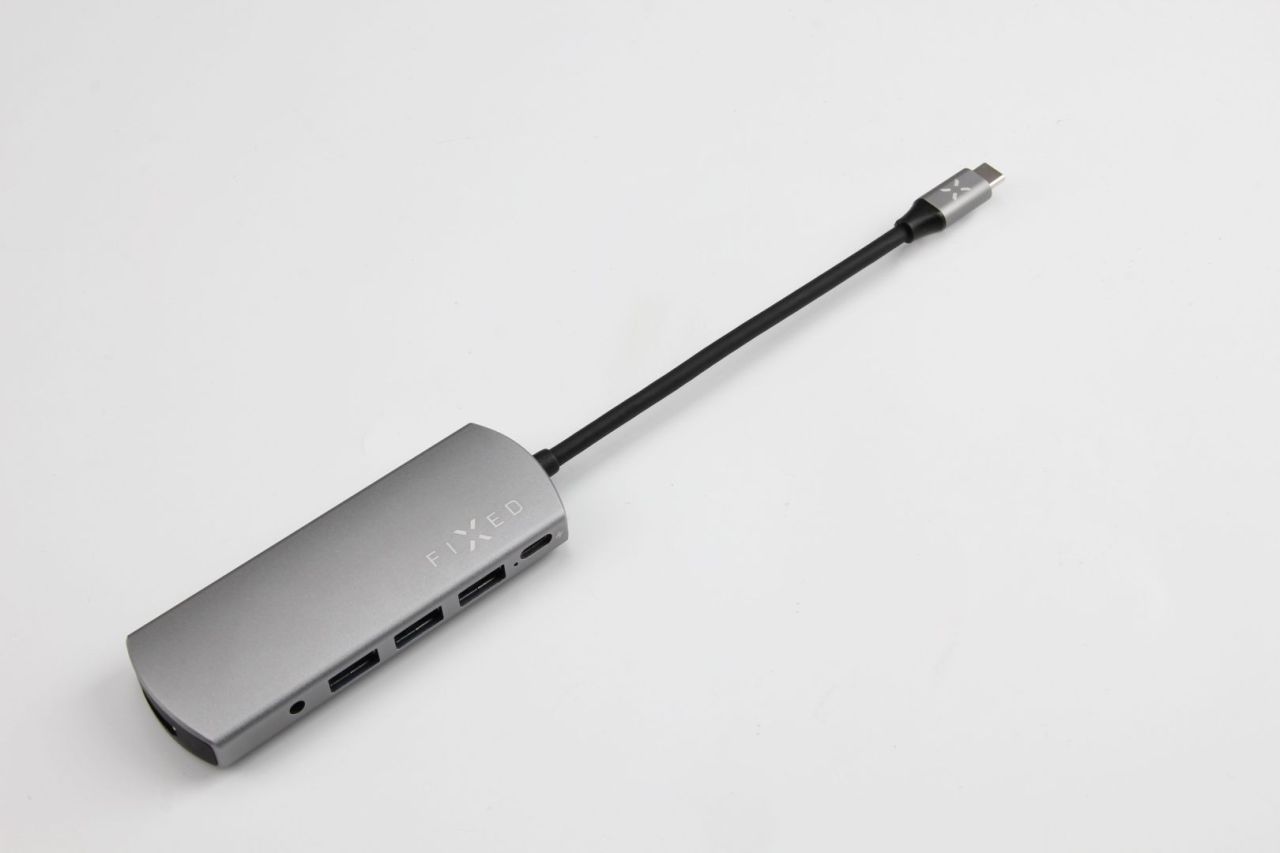 FIXED 6-portos USB 3.0 Hub Space Gray