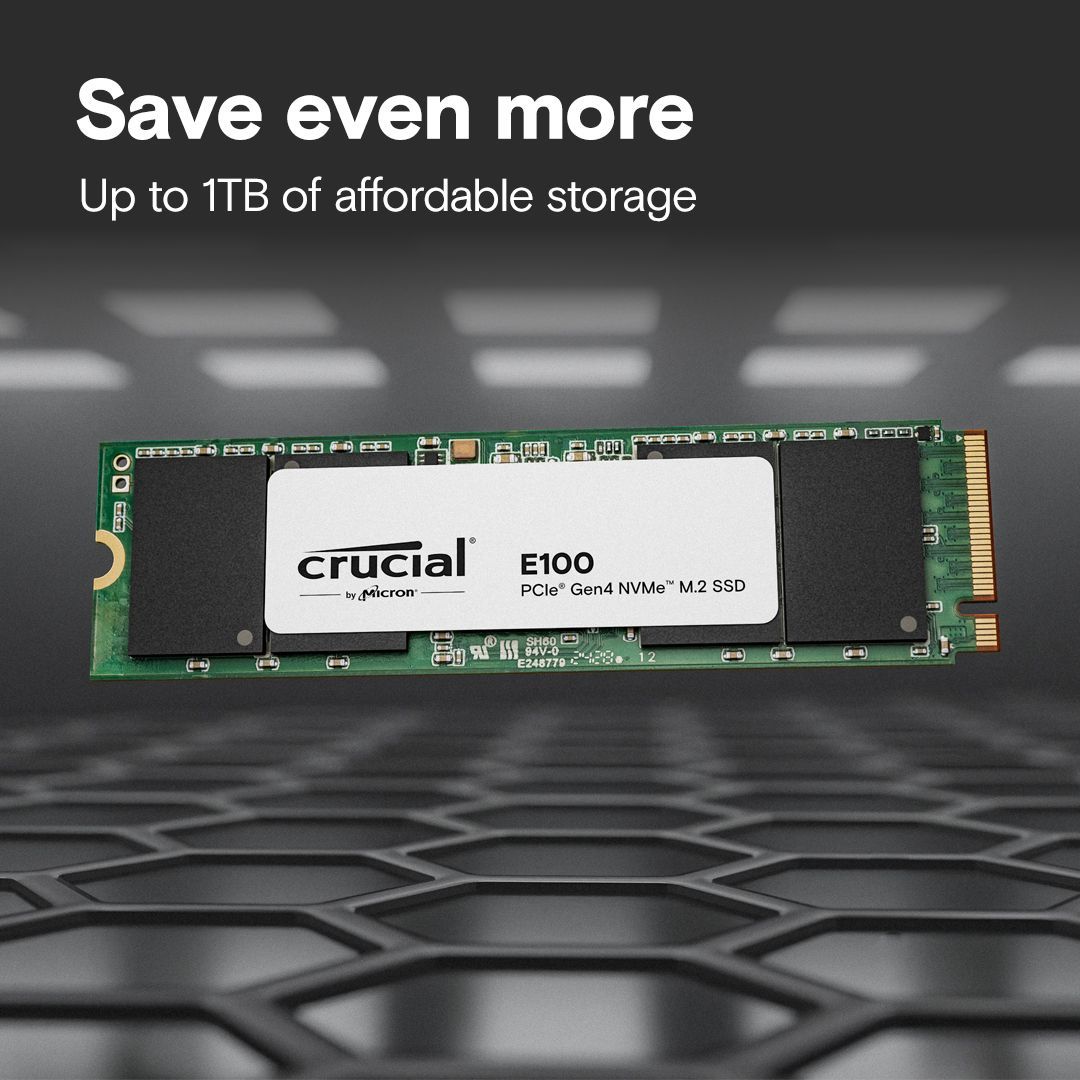 Crucial 2TB M.2 2280 NVMe E100