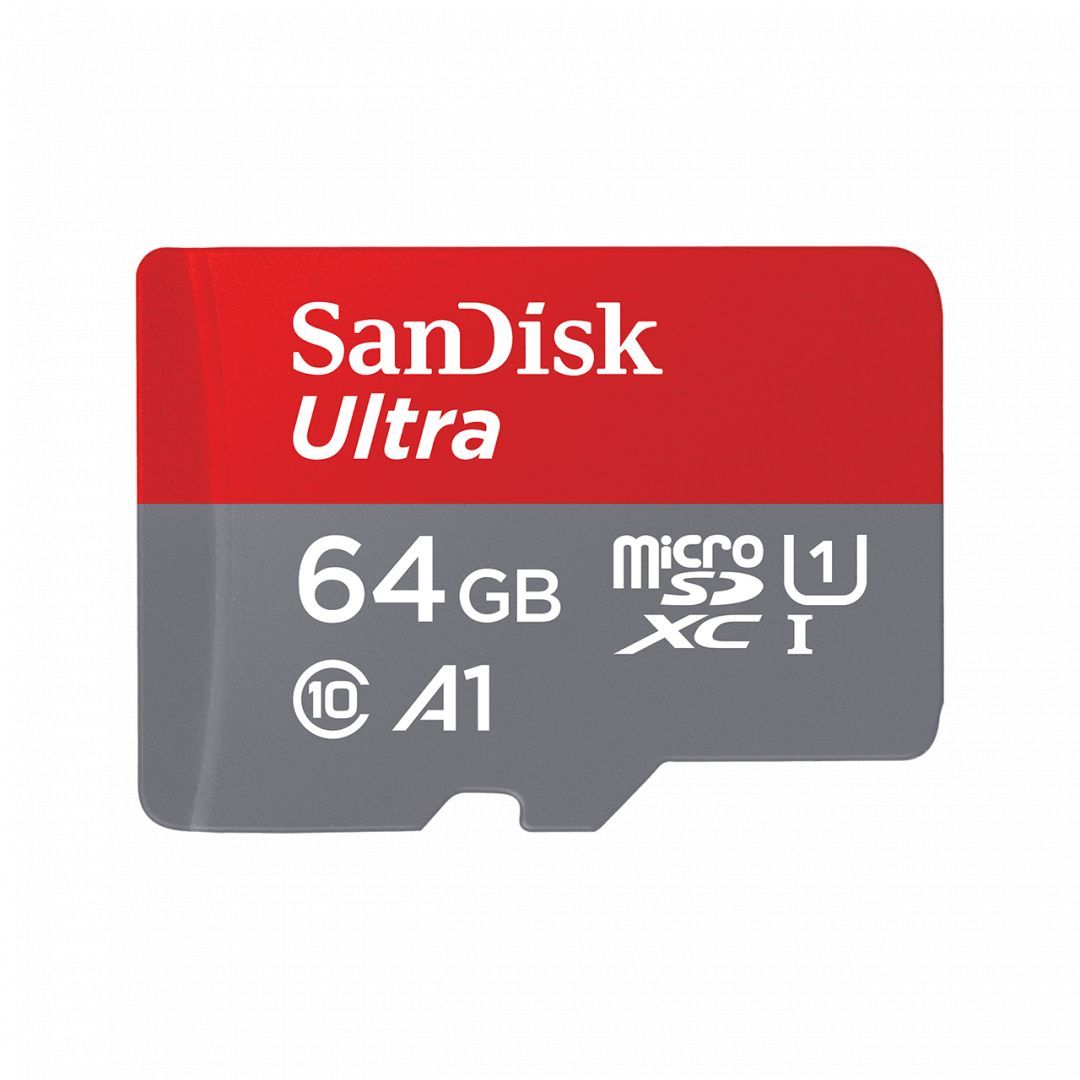 Sandisk 64GB microSDXC Ultra Class 10 UHS-I A1 + adapterrel Sandisk 64GB microSDXC Ultra Class 10 UHS-I A1 + adapterrel