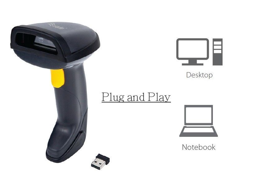 EQuip Wireless 2D Barcode Scanner with Stand Vonalkódolvasó Black EQuip Wireless 2D Barcode Scanner with Stand Vonalkódolvasó Black