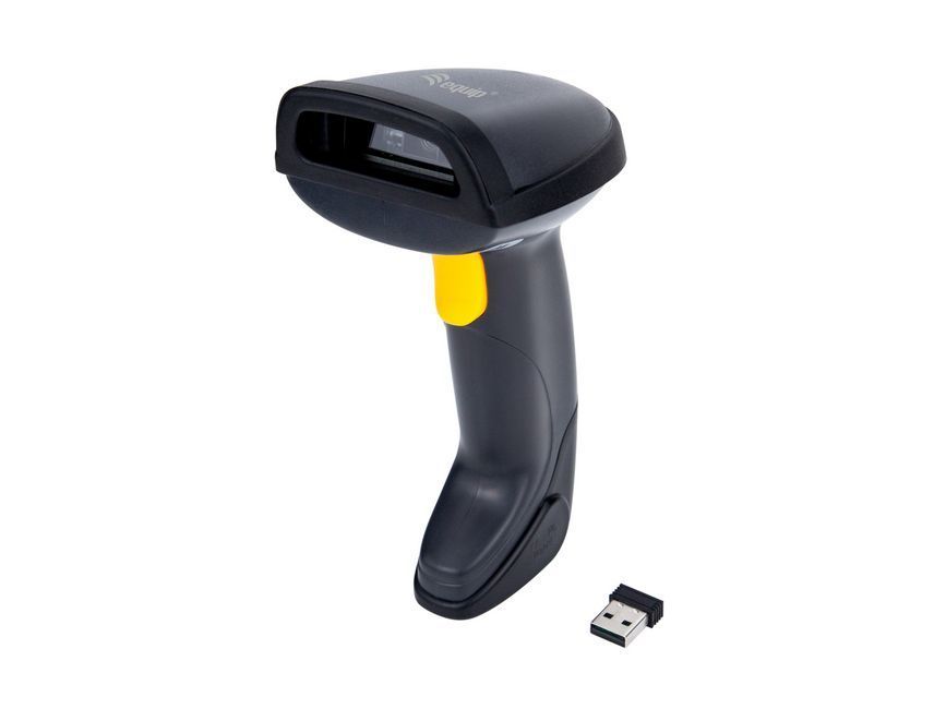 EQuip Wireless 2D Barcode Scanner with Stand Vonalkódolvasó Black EQuip Wireless 2D Barcode Scanner with Stand Vonalkódolvasó Black
