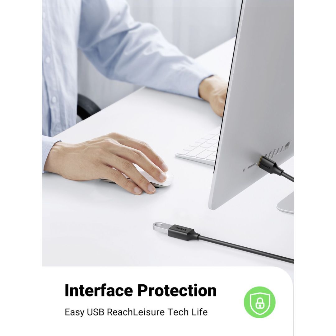 UGREEN USB-A To Female 3.0 Extension Cable 3m Black UGREEN USB-A To Female 3.0 Extension Cable 3m Black