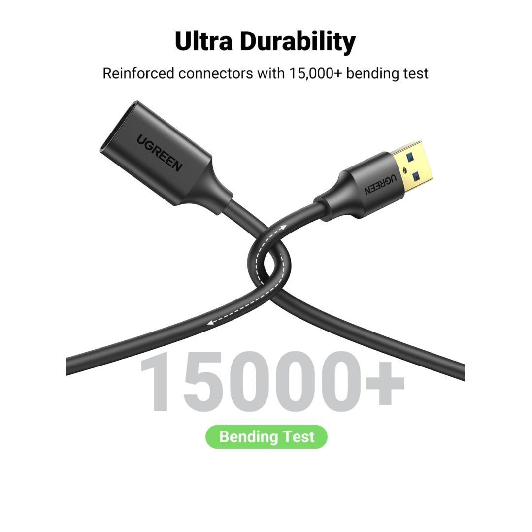 UGREEN USB-A To Female 3.0 Extension Cable 3m Black UGREEN USB-A To Female 3.0 Extension Cable 3m Black