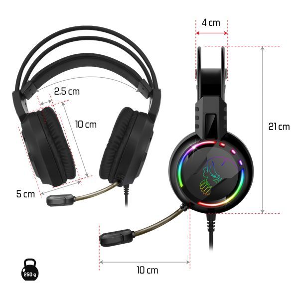 Spirit Of Gamer PRO-H7 Headset RGB Black Spirit Of Gamer PRO-H7 Headset RGB Black