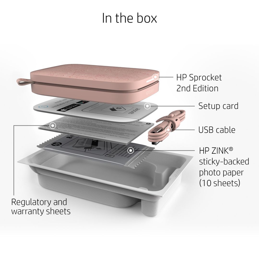 HP Sprocket Bluetooh Fotónyomtató Pink HP Sprocket Bluetooh Fotónyomtató Pink