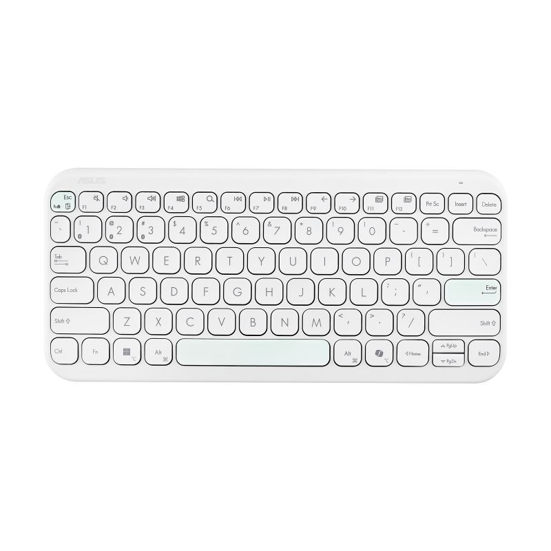 Asus Marshmallow Keyboard KW100 Wireless Keyboard Iridescent White HU
