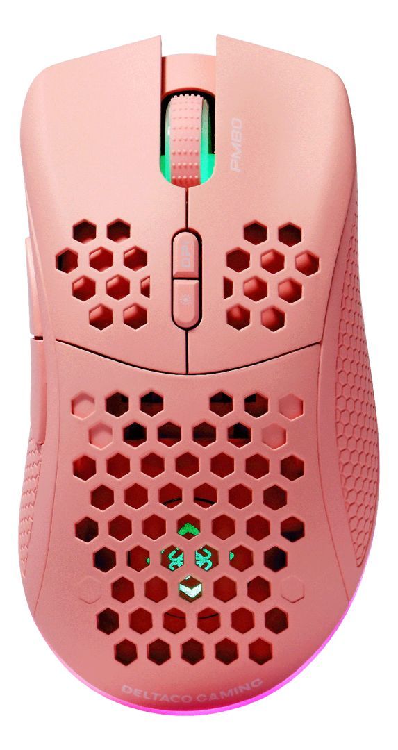 Deltaco GAM-120 PM80 Wireless Lightweight Gaming Mouse Pink