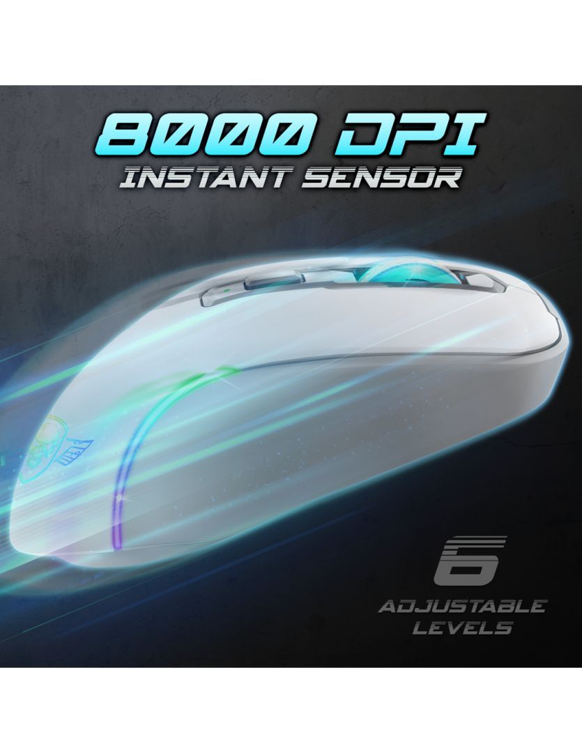 Spirit Of Gamer Elite M50 Artic Gaming Wireless Bluetooth Mouse White Spirit Of Gamer Elite M50 Artic Gaming Wireless Bluetooth Mouse White