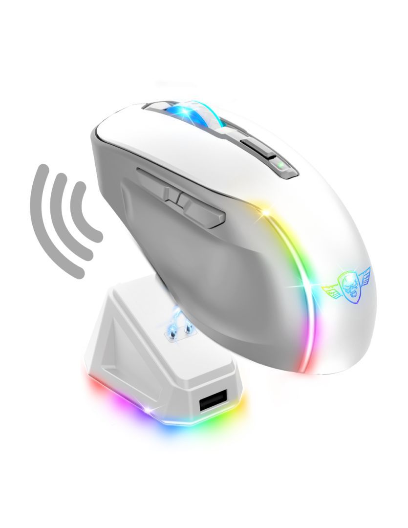 Spirit Of Gamer Elite M50 Artic Gaming Wireless Bluetooth Mouse White Spirit Of Gamer Elite M50 Artic Gaming Wireless Bluetooth Mouse White