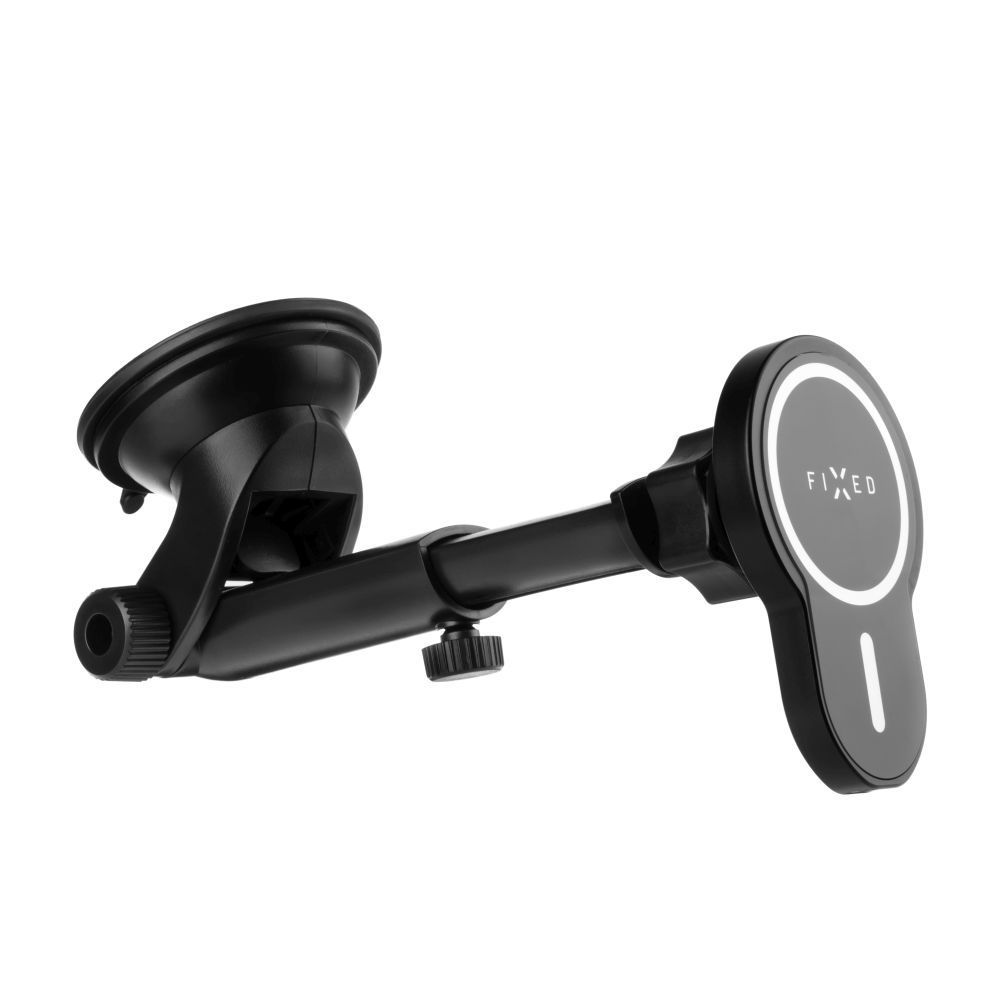FIXED MagClick XL vezeték nélküli töltő MagSafe tartóval 15W, fekete FIXED MagClick XL vezeték nélküli töltő MagSafe tartóval 15W, fekete