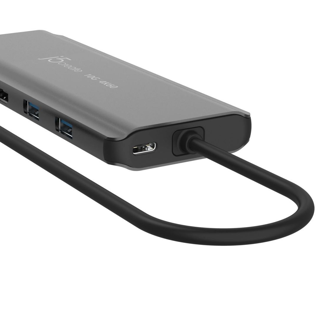 j5create USB-C Dual 4K HDMI 10Gbps Mini Dock Space Grey j5create USB-C Dual 4K HDMI 10Gbps Mini Dock Space Grey