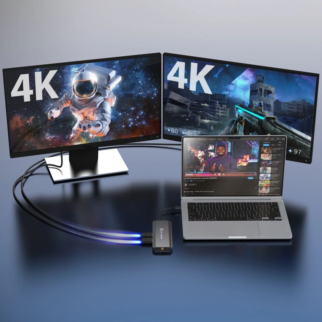 j5create USB-C Dual 4K HDMI 10Gbps Mini Dock Space Grey j5create USB-C Dual 4K HDMI 10Gbps Mini Dock Space Grey