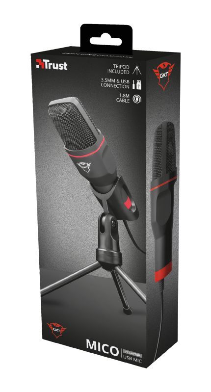 Trust GXT 212 Mico USB Microphone Black Trust GXT 212 Mico USB Microphone Black