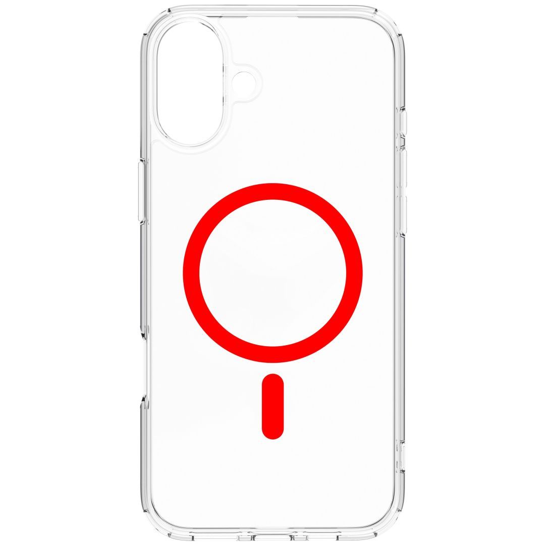 Dviced Magsafe iPhone 16 Plus case Red Clear Dviced Magsafe iPhone 16 Plus case Red Clear