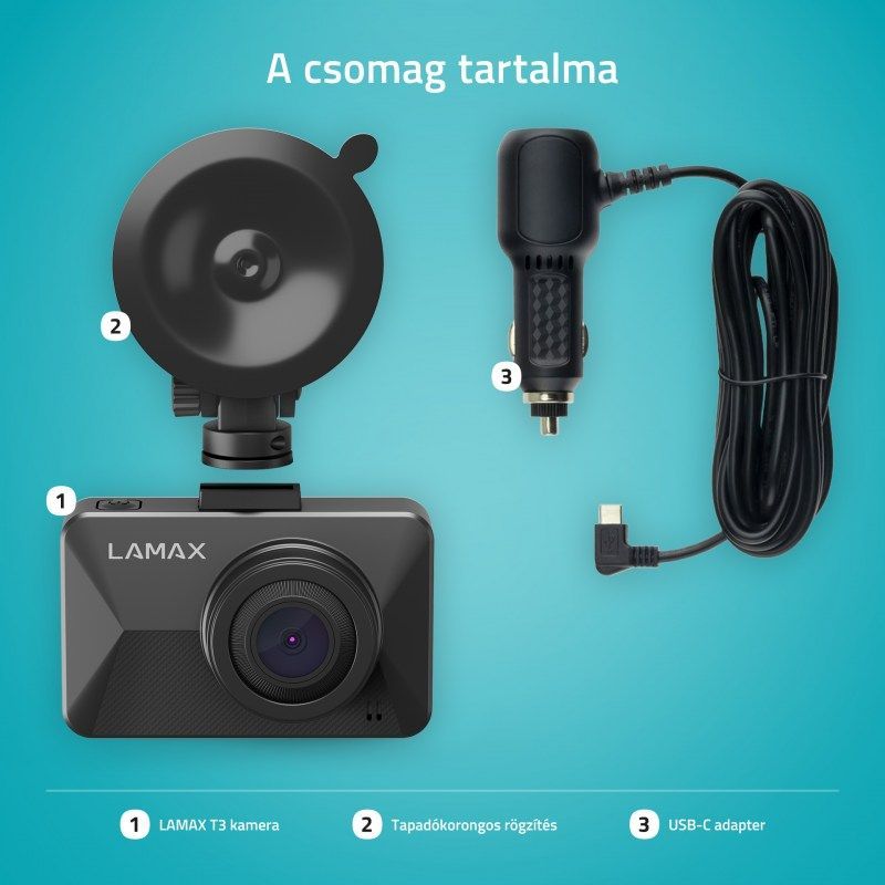 Lamax T3 DashCam Black Lamax T3 DashCam Black