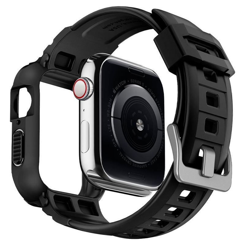 Spigen Rugged Armor Pro, black - Apple Watch 8/7 (41mm)/SE 2022/6/SE/5/4 (40mm) Spigen Rugged Armor Pro, black - Apple Watch 8/7 (41mm)/SE 2022/6/SE/5/4 (40mm)
