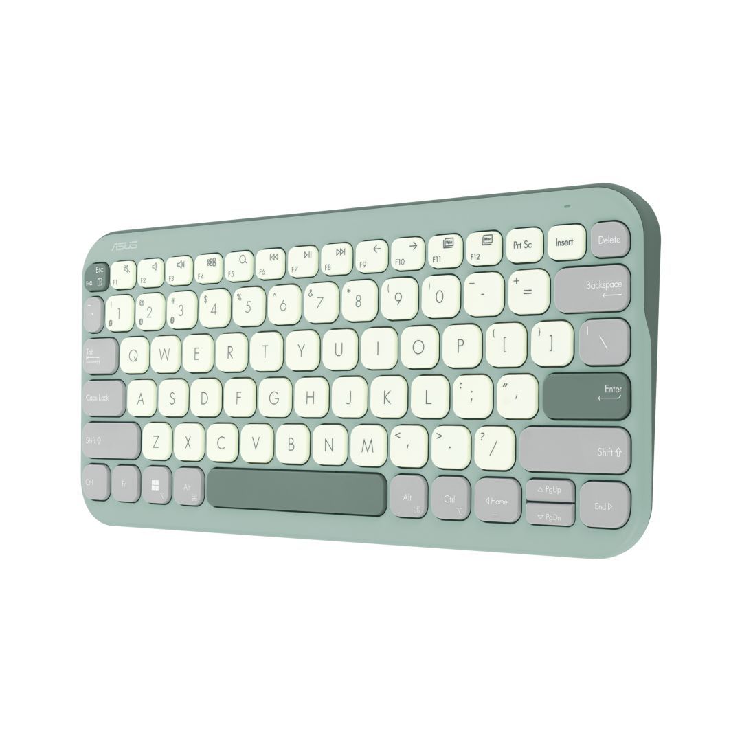 Asus Marshmallow Keyboard KW100 Wireless Keyboard Green Tea Latte HU Asus Marshmallow Keyboard KW100 Wireless Keyboard Green Tea Latte HU